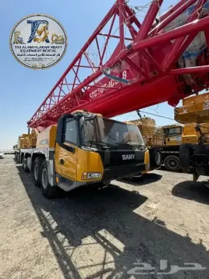 كرين للإيجار بالدمام — 25 / 50 / 80 / 100 / 150 / 200 طن | معدات مناولة ورفع • الشاطئ، الفيصلية