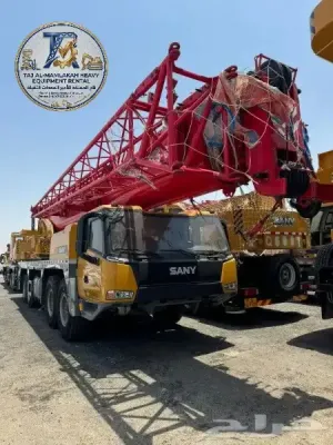 كرين للإيجار بالدمام — 25 / 50 / 80 / 100 / 150 / 200 طن | معدات مناولة ورفع • الشاطئ، الفيصلية
