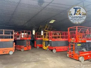 سيزر لفت 10 متر 12 متر 18 متر للايجار الدمام » Diesel Scissor Lift