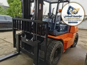 فوركلفت للإيجار في الجبيل | رافعة شوكية 5 طن يومي / شهري / سنوي — السامي للمعدات 0556837784