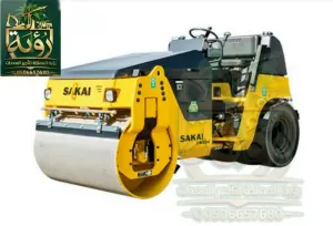رصاصة 1طن للإيجار في القصيم وحائل | مدحلة | Road Roller