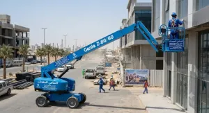 مان لفت للإيجار في النعيريه والمنطقة الشرقية | رافعات ذراعية 12–43 متر | ديزل وكهرباء | مع مشغل أو بدون | تأجير منصات رفع ومعدات وصول | السامي للمعدات