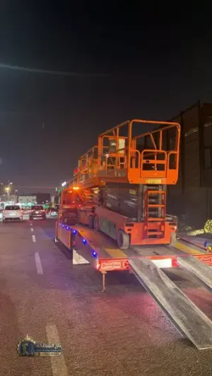 📍 تأجير سيزر لفت بتبوك | رافعات مقصية كهرباء وديزل 10م–18م | Aerial Lift Rental