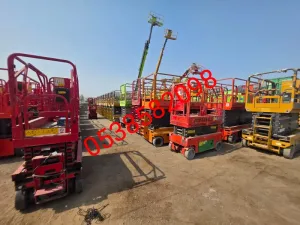 سيزر لفت للايجار رافعه مقصيه للايجار 12-14-16متر