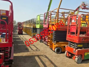 سيزر لفت للايجار رافعه مقصيه للايجار 12-14-16متر