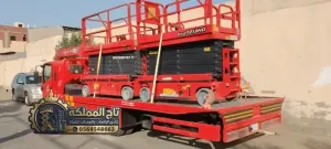 تأجير رافعات مقصية كهربائية في تبوك | عقود مرنة للمشاريع الكبرى والمستودعات