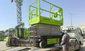 أفضل شركة تأجير سيزر لفت بالجبيل | رافعات مقصية كهربائية 8م حتى 16م
