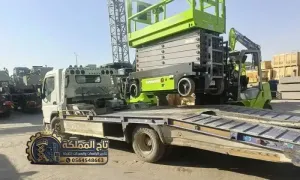 تأجير رافعات مقصية بالأحساء والهفوف | سيزر لفت كهرباء مقاسات 8م إلى 16م معتمدة