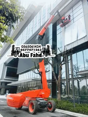 🏗️ مان لفت 20 متر للإيجار الشهري | رافعة رفع متحركة وسلة رفع