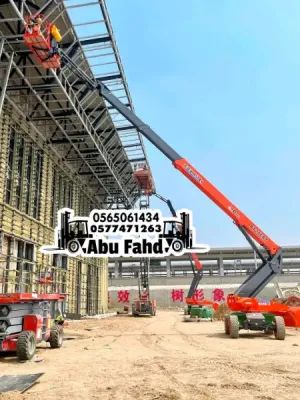 🏗️ مان لفت 20 متر للإيجار الشهري | رافعة رفع متحركة وسلة رفع