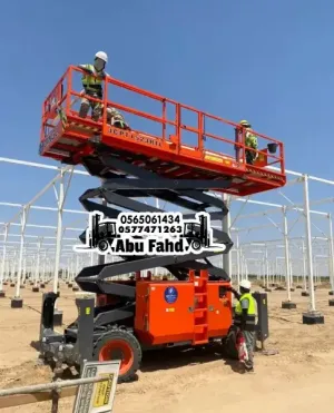 🏗️ تأجير سقالة ديزل للإيجار الشهري في الدمام والسعودية 2027 | رافعة ارتفاعات